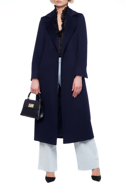 Шерстяное пальто LONGRUN|Основной цвет:Синий|Артикул:40149521 | Фото 1