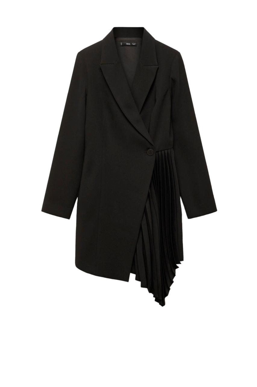 Платье-пиджак PLEATY со складками|Основной цвет:Черный|Артикул:57035979 | Фото 1