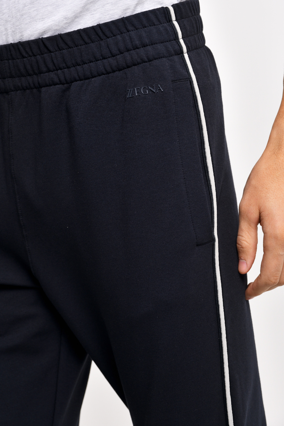 Мужской Zegna Брюки спортивные из смесового хлопка (цвет ), артикул VU451-ZZP57-B09 | Фото 2