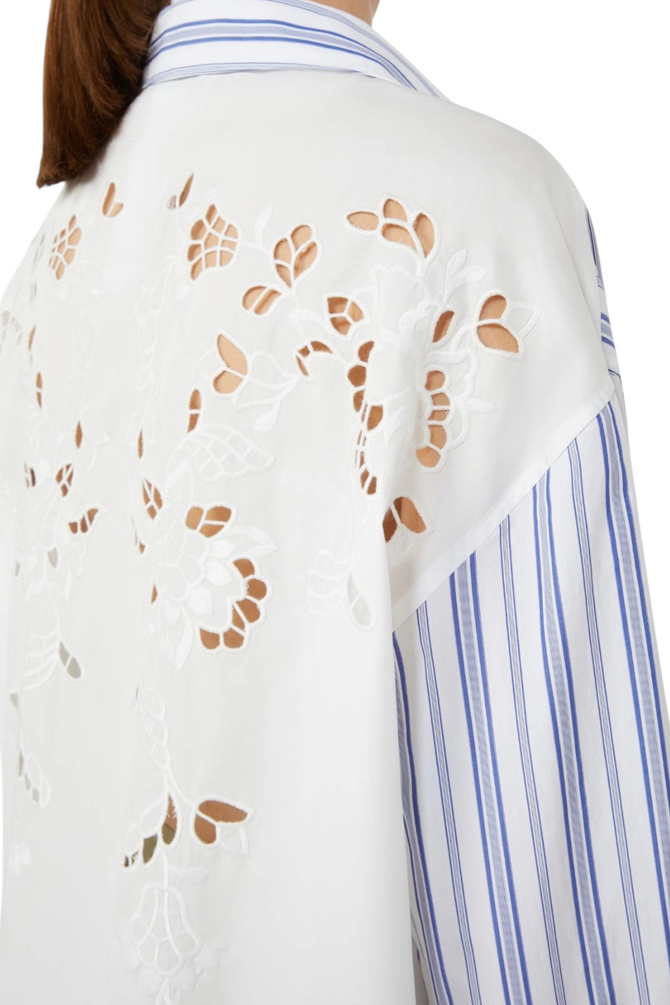 Женский Weekend Max Mara Рубашка TESSILE из хлопка с вышивкой (цвет ), артикул 2615111012 | Фото 5