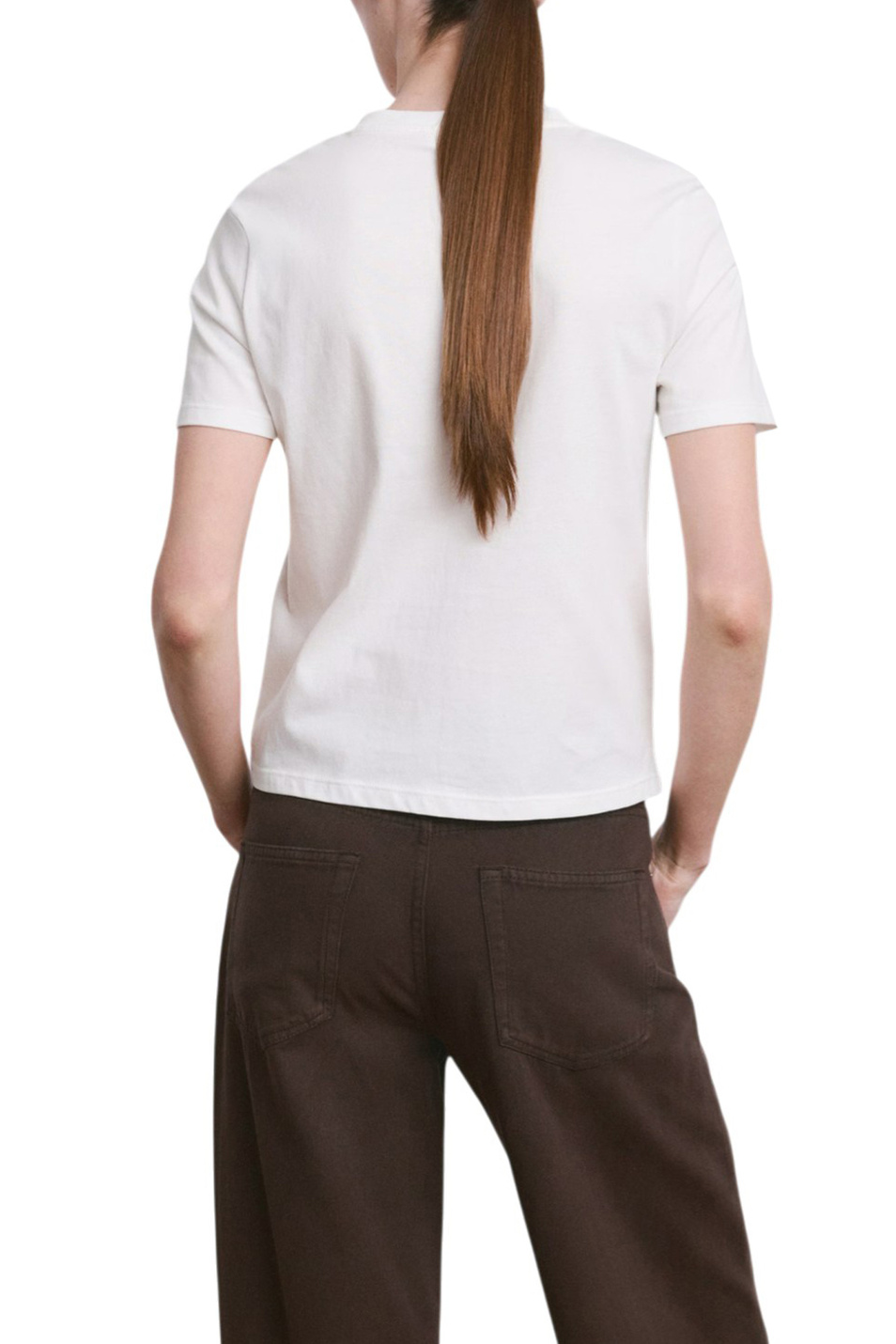 Женский Mango Футболка DAISY с вышивкой (цвет ), артикул 27035827 | Фото 4