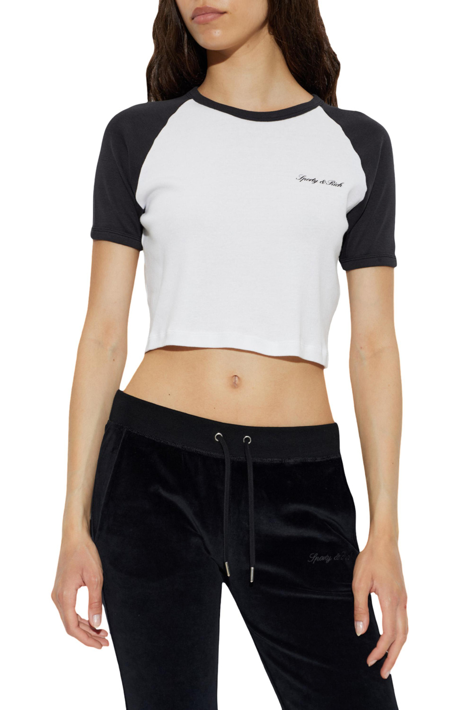 Женский Sporty & Rich Футболка Signature из хлопка (цвет ), артикул TO08471326WH09 | Фото 4