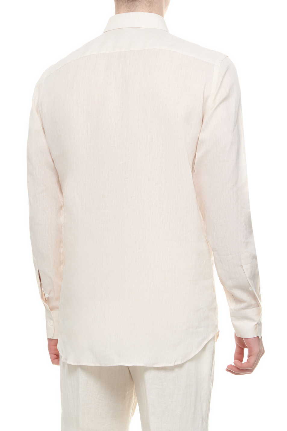 Мужской Canali Рубашка из чистого льна (цвет ), артикул L777GL03099 | Фото 4