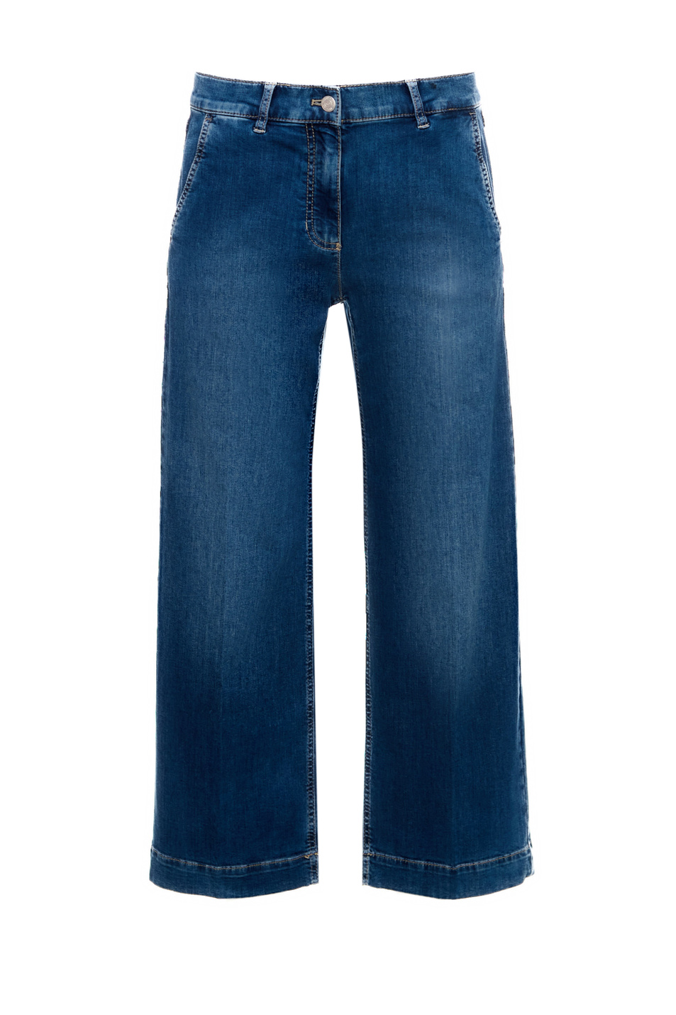 Женский Gerry Weber Джинсы с эффектом потертости (цвет синий), артикул 822043-66830-Culotte | Фото 1