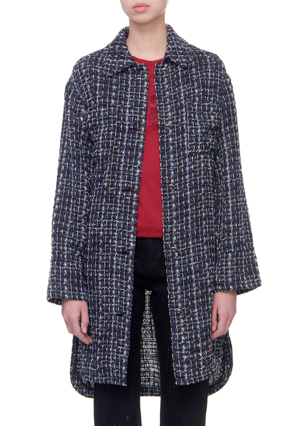 HUGO Легкое пальто Melesa-2 из фактурного материала (цвет ), артикул 50464110 | Фото 4