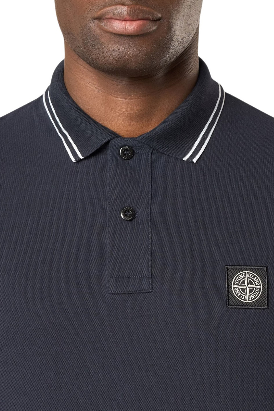 Мужской Stone Island Поло с контрастными деталями (цвет ), артикул L1S152200010-S0018 | Фото 4