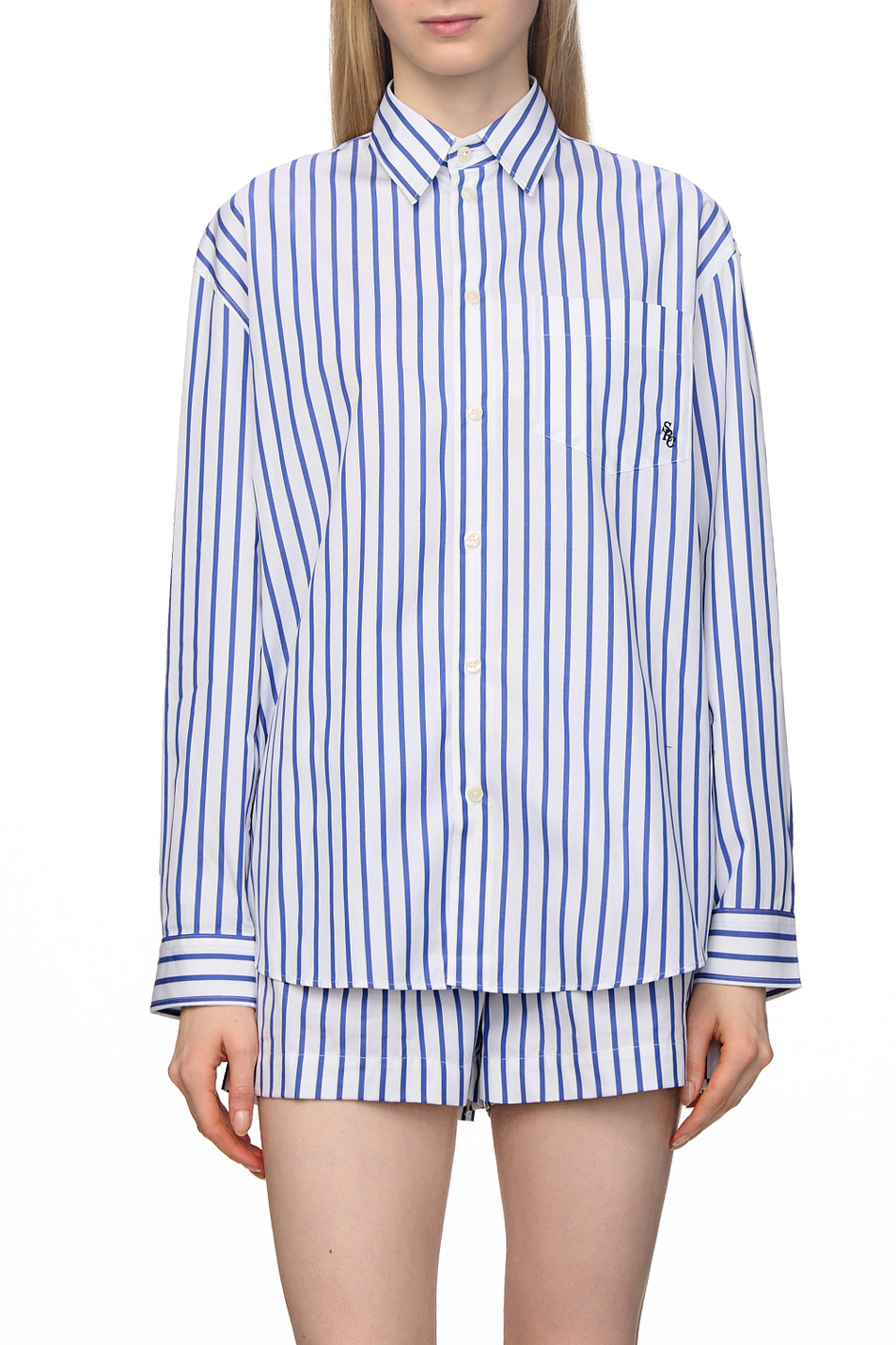 Женский Sporty & Rich Рубашка в полоску (цвет ), артикул SI006S408SN | Фото 4