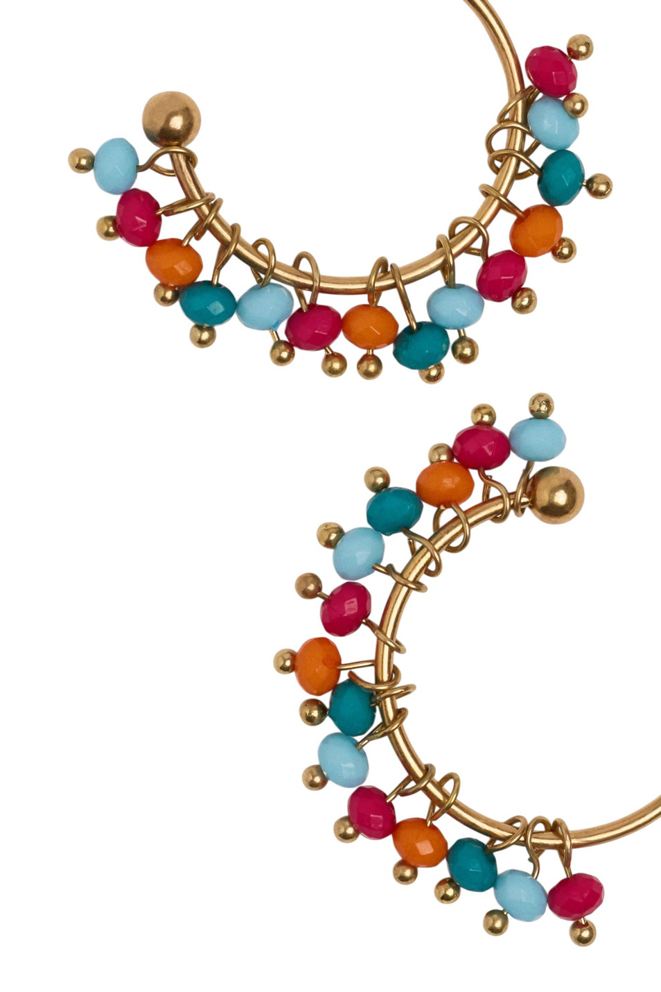 Женский Parfois Серьги-кольца с бусинами (цвет ), артикул 232218 | Фото 2