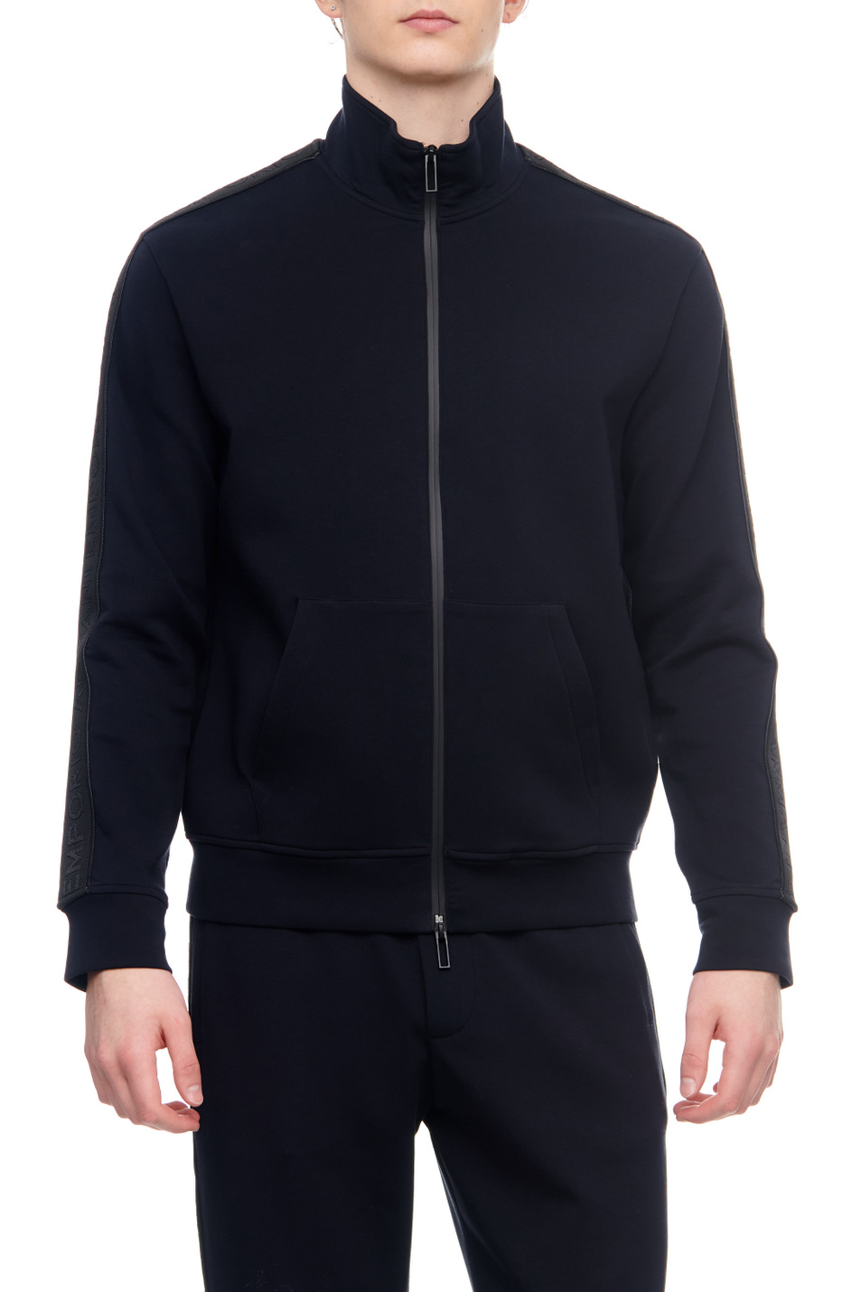 Мужской Emporio Armani Толстовка на молнии из смесового хлопка (цвет ), артикул 3R1MBA-1JHSZ | Фото 1