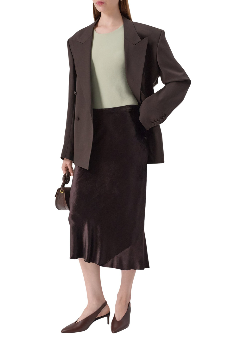 Женский Dorothee Schumacher Юбка из велюра (цвет ), артикул 247005 | Фото 3