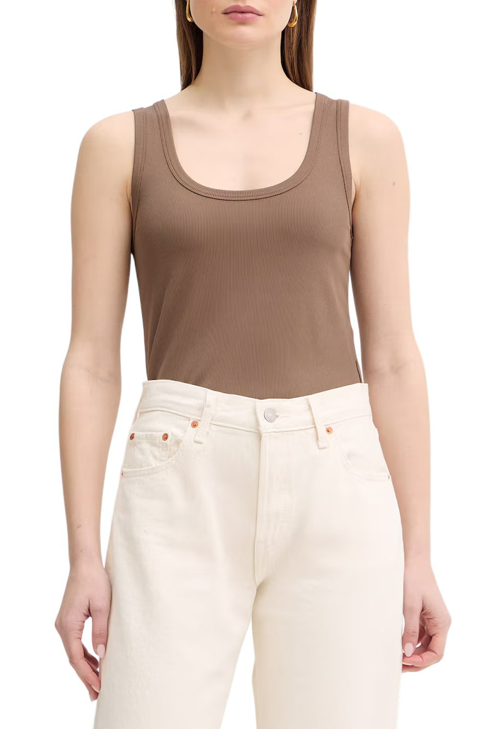 Женский MARELLA Топ MLMORATA из эластичной вискозы (цвет ), артикул 2613941015 | Фото 4