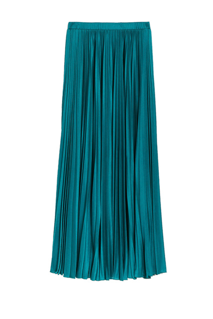 Плиссированная юбка CROSS|Основной цвет:Бирюзовый|Артикул:77749622 | Фото 1