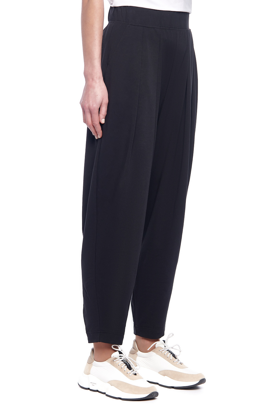 Женский Max Mara Брюки-бананы PIERA из эластичного хлопка (цвет ), артикул 37810316 | Фото 3