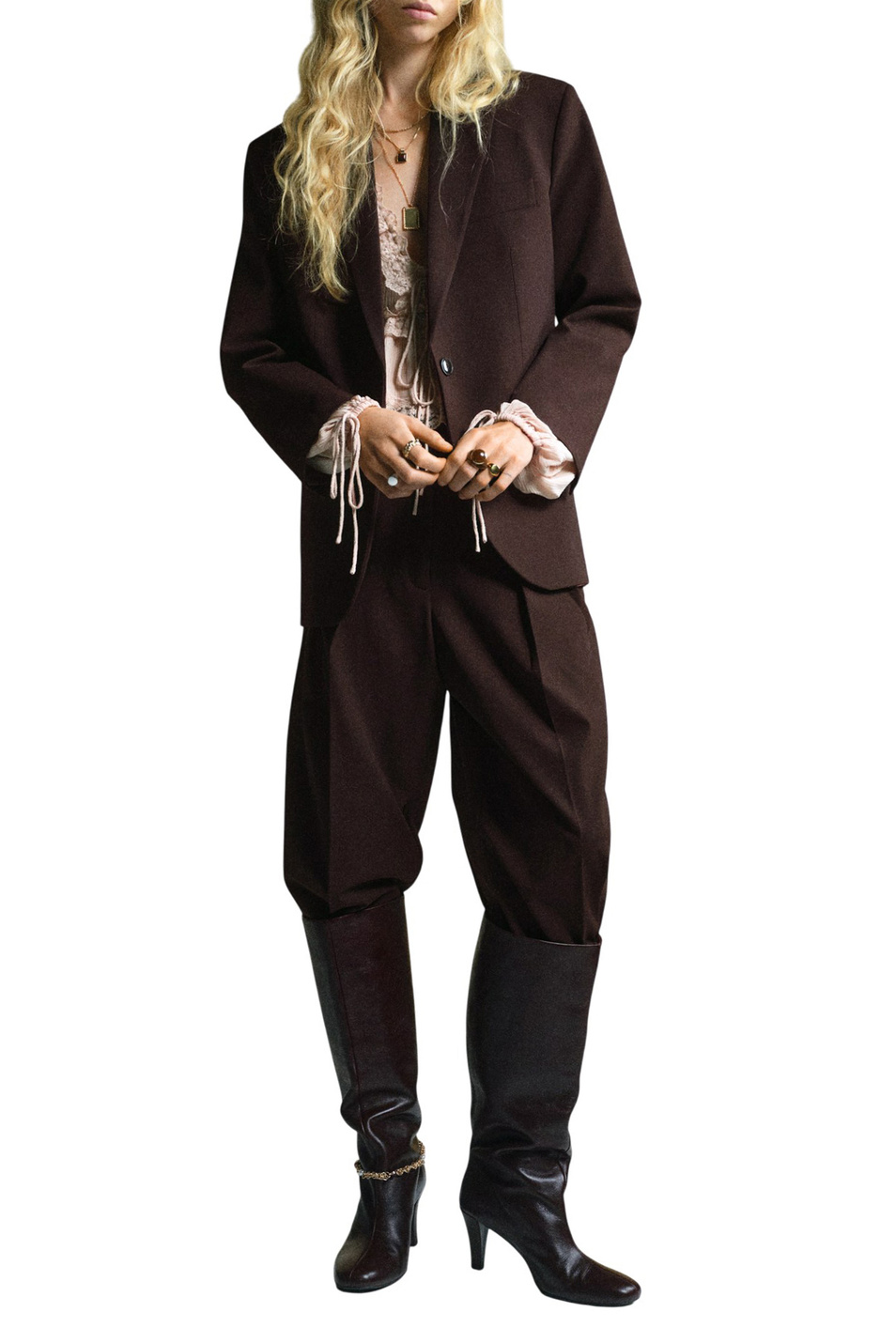 Женский Mango Брюки GABI широкого кроя (цвет ), артикул 17967895 | Фото 2