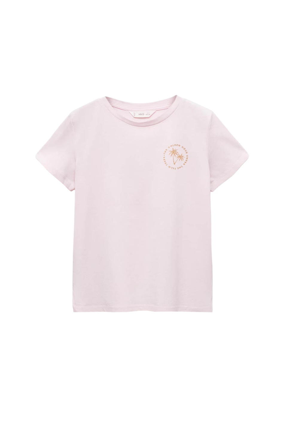 Девочкам Mango Kids Футболка TREES из натурального хлопка (цвет ), артикул 67007944 | Фото 1