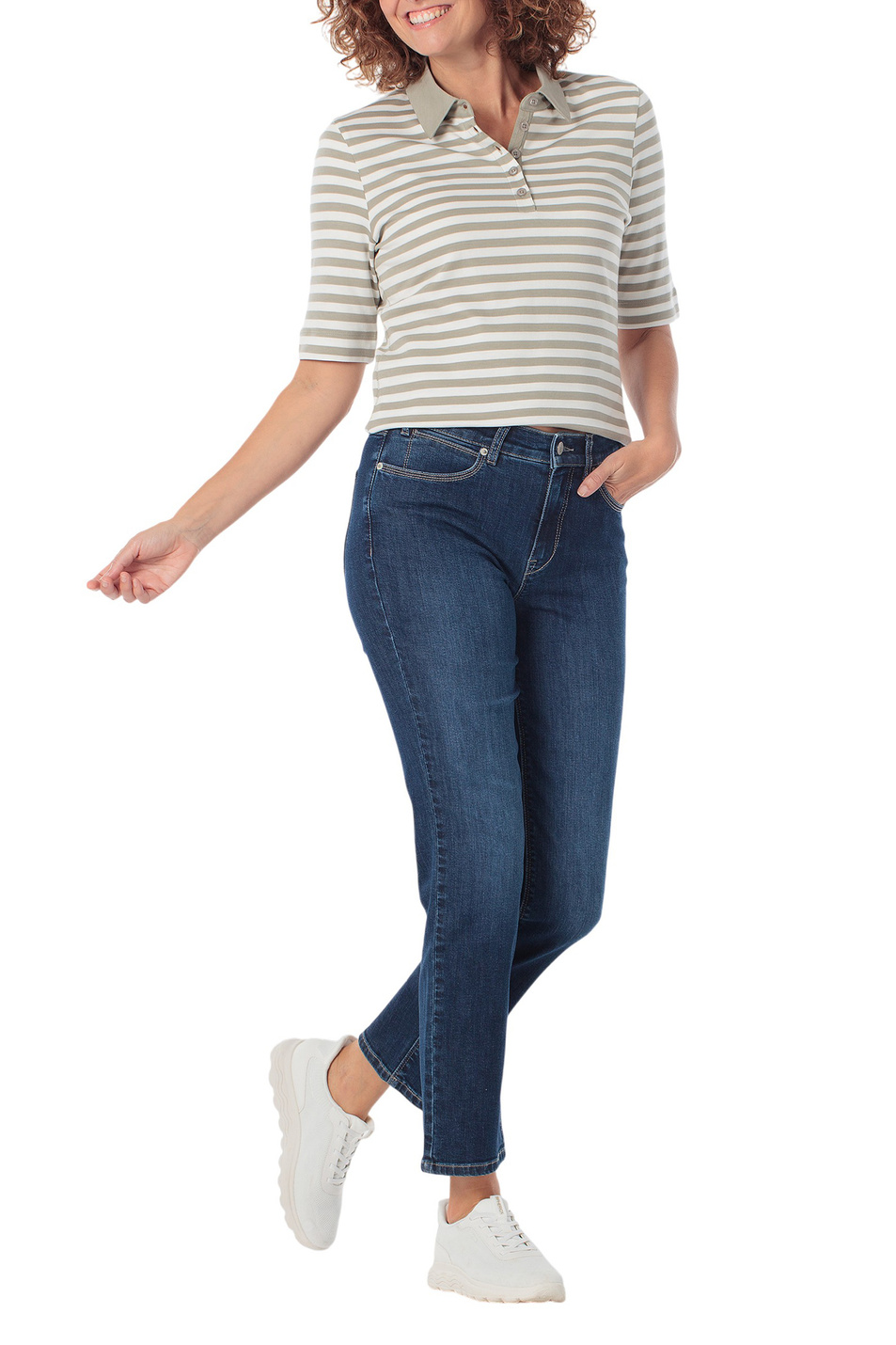 Женский Gerry Weber Поло в полоску (цвет ), артикул N60950 | Фото 3