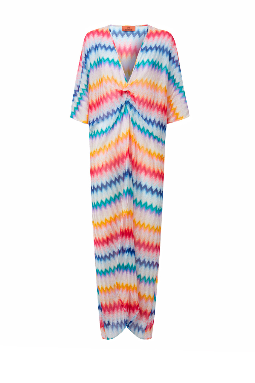 Платье с люрексом|Основной цвет:Разноцветный|Артикул:MS24SQ12-BR00TF | Фото 1
