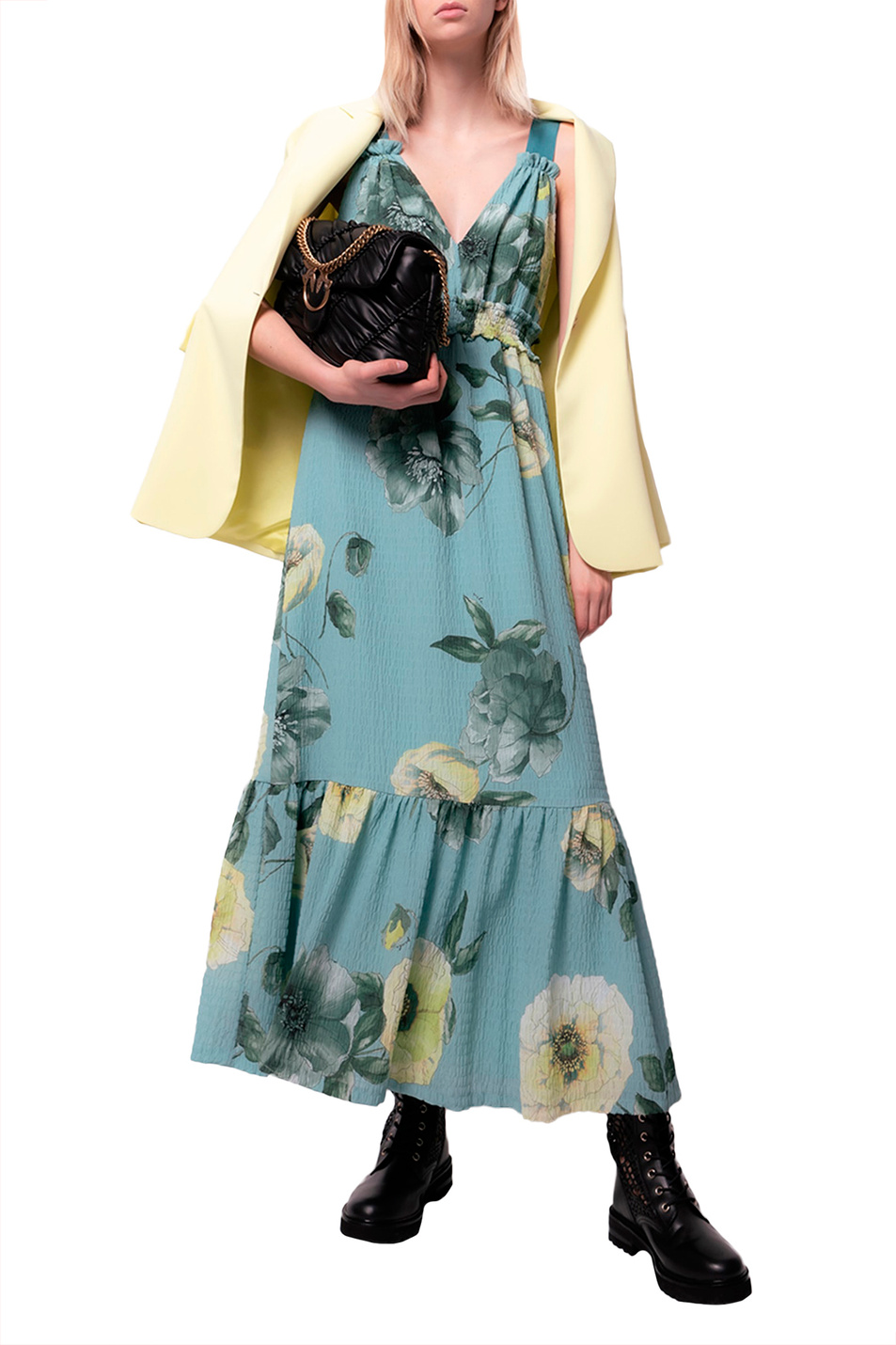 Pinko Платье с крупным принтом и V-образным вырезом (цвет ), артикул 1G17KZY7XR | Фото 3