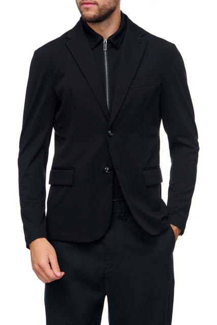Приталенный пиджак|Основной цвет:Черный|Артикул:6L1GL0-1JGXZ | Фото 1