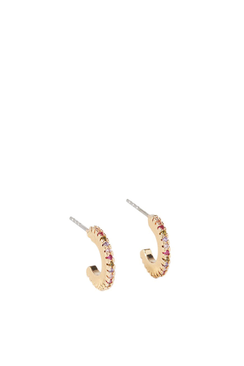 Женский Parfois Серьги-кольца с фианитами (цвет ), артикул 215562 | Фото 1