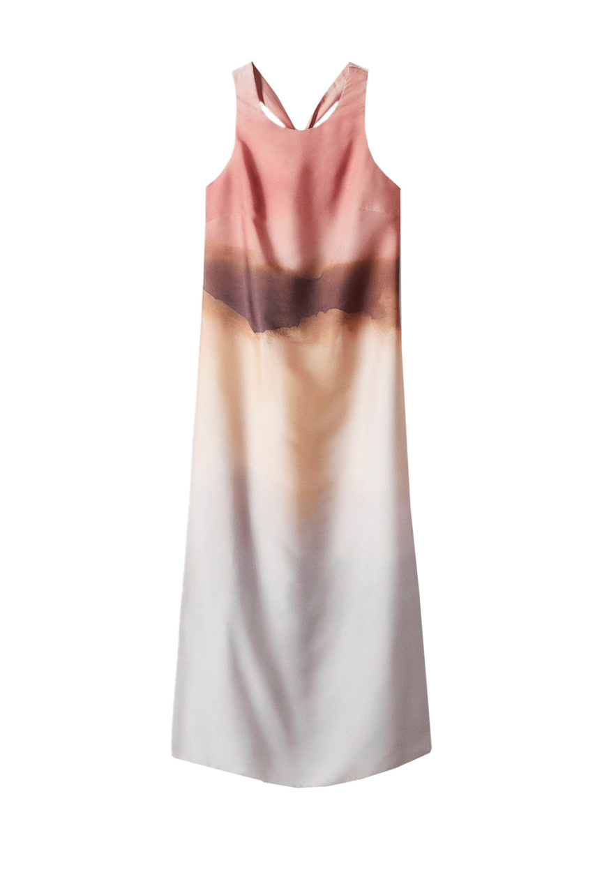 Платье SPRING с разрезами|Основной цвет:Разноцветный|Артикул:47917141 | Фото 1