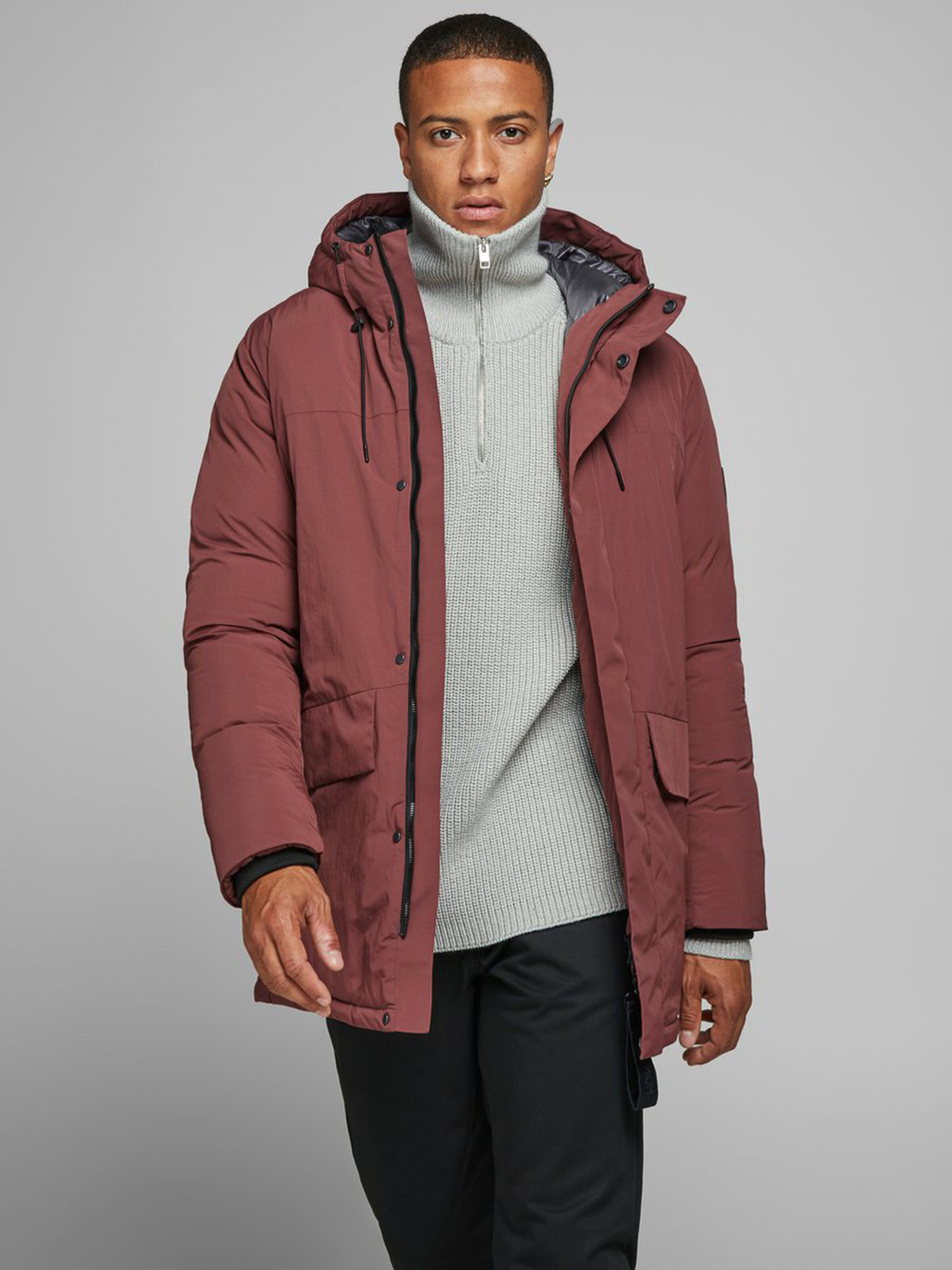 Мужской Jack & Jones Куртка с капюшоном (цвет ), артикул 12173384 | Фото 3