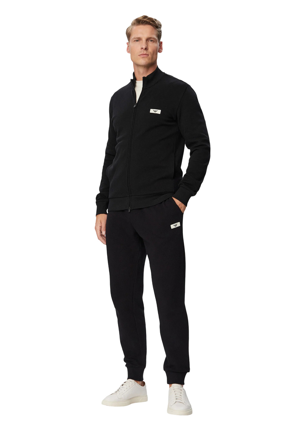 Мужской Emporio Armani Брюки из эластичного хлопка с кулиской (цвет ), артикул EM000500-AF25028 | Фото 3