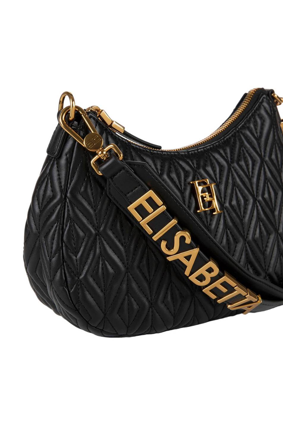 Женский Elisabetta Franchi Сумка стеганая с логотипом (цвет ), артикул BS17A36E2 | Фото 4