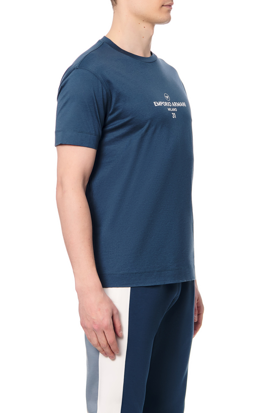 Мужской Emporio Armani Футболка из натурального хлопка (цвет ), артикул 3L1TCP-1JSAZ | Фото 3