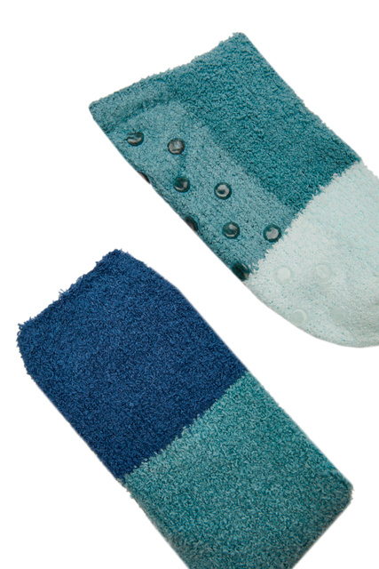 Носки с силиконовыми вставками на подошве|Основной цвет:Мультиколор|Артикул:3614733 | Фото 2