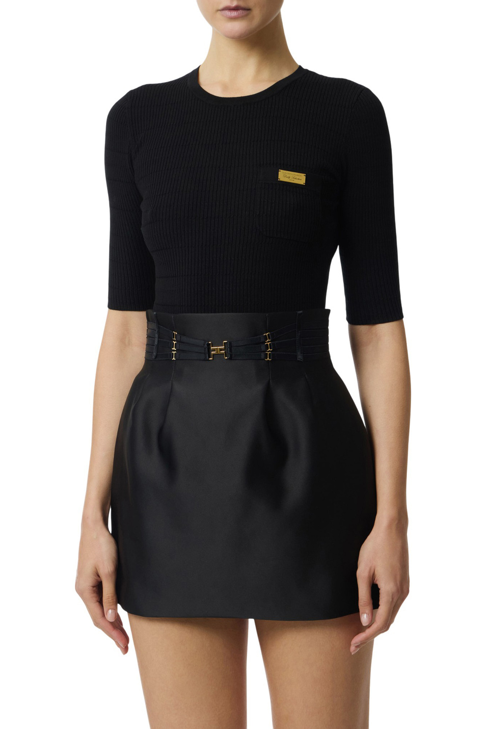 Женский Elisabetta Franchi Джемпер с логотипом (цвет ), артикул MK87B61E2 | Фото 2