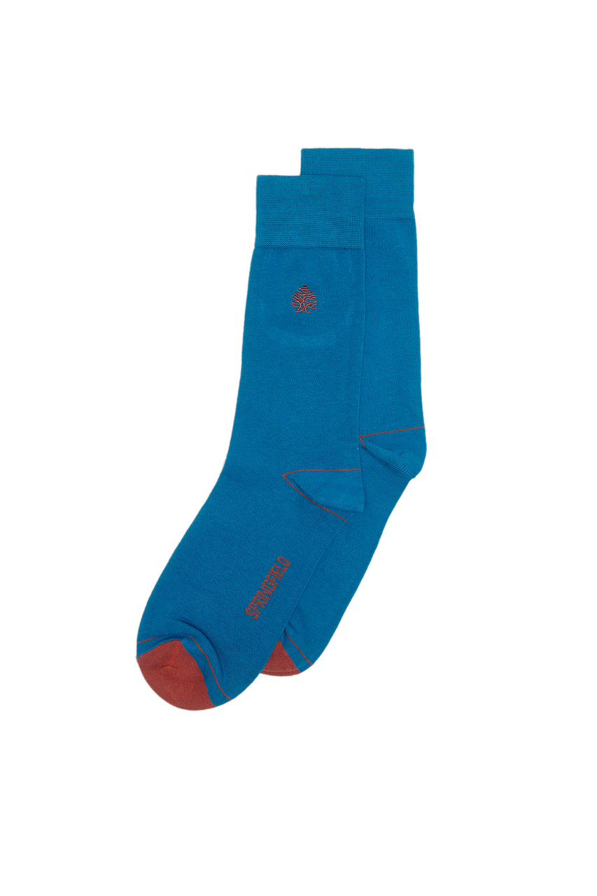 Носки с вышитым логотипом|Основной цвет:Синий|Артикул:0475122 | Фото 1