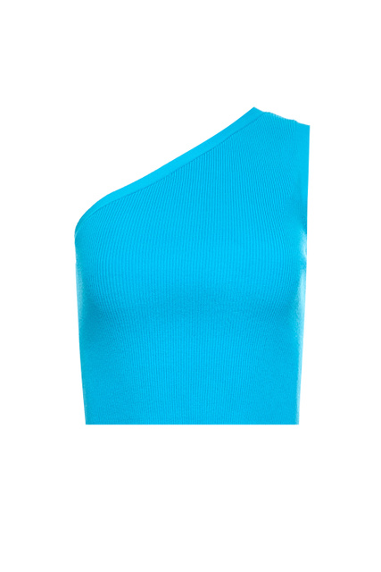 Топ VELLE с открытым плечом|Основной цвет:Голубой|Артикул:420013-88559 | Фото 1