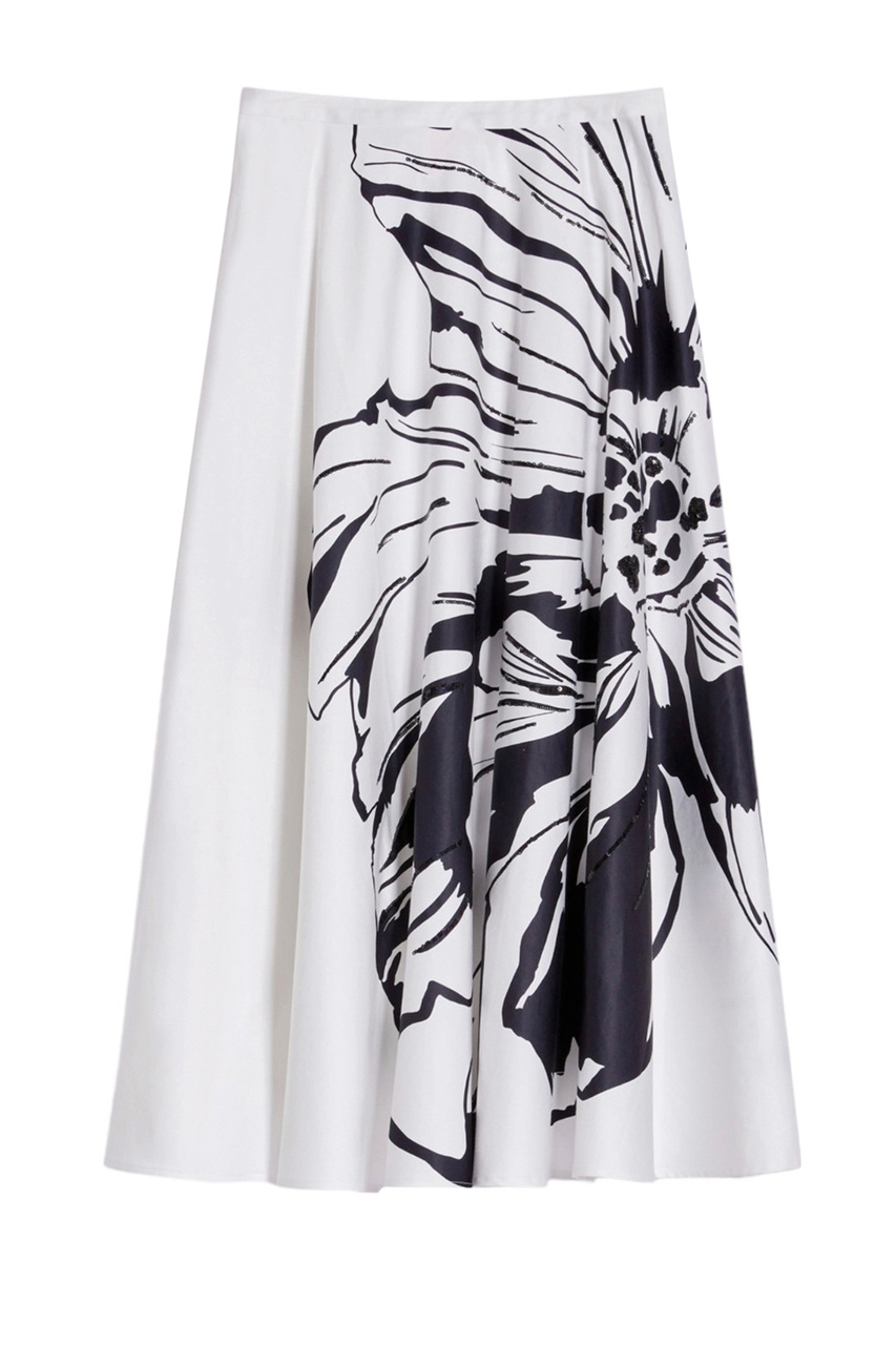 Юбка RONDA с принтом|Основной цвет:Белый|Артикул:2411101012 | Фото 1