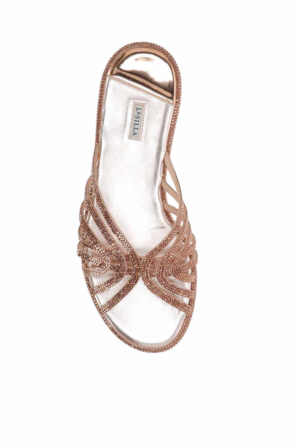 Шлепанцы EMBRACE|Основной цвет:Золотой Женский Le Silla Шлепанцы EMBRACE (цвет ), артикул 1216B020MTPPMRA908 | Фото 4