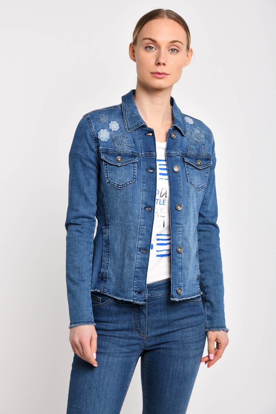 Женский Gerry Weber Джинсовая куртка (цвет ), артикул 150409-66860 | Фото 2