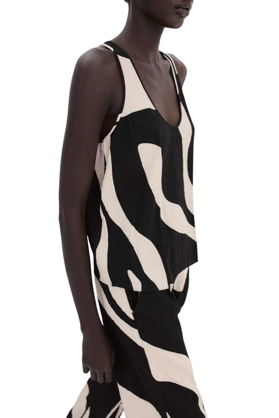 Женский Mango Топ NIKITA с принтом (цвет ), артикул 27055833 | Фото 3