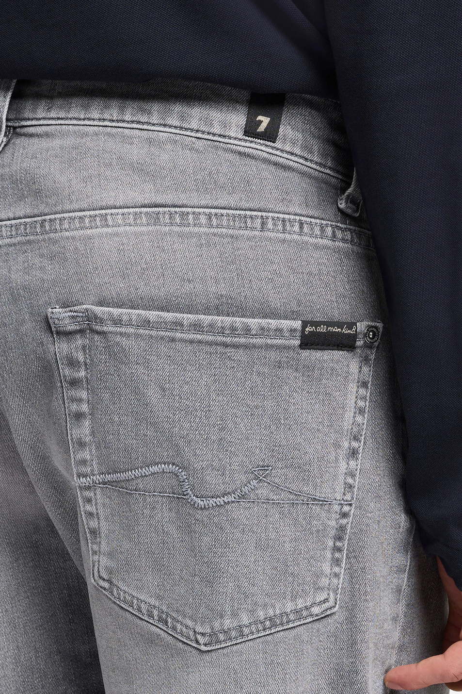 Мужской 7 for all Mankind Шорты джинсовы из эластичного хлопка (цвет ), артикул 7T106R38 | Фото 5