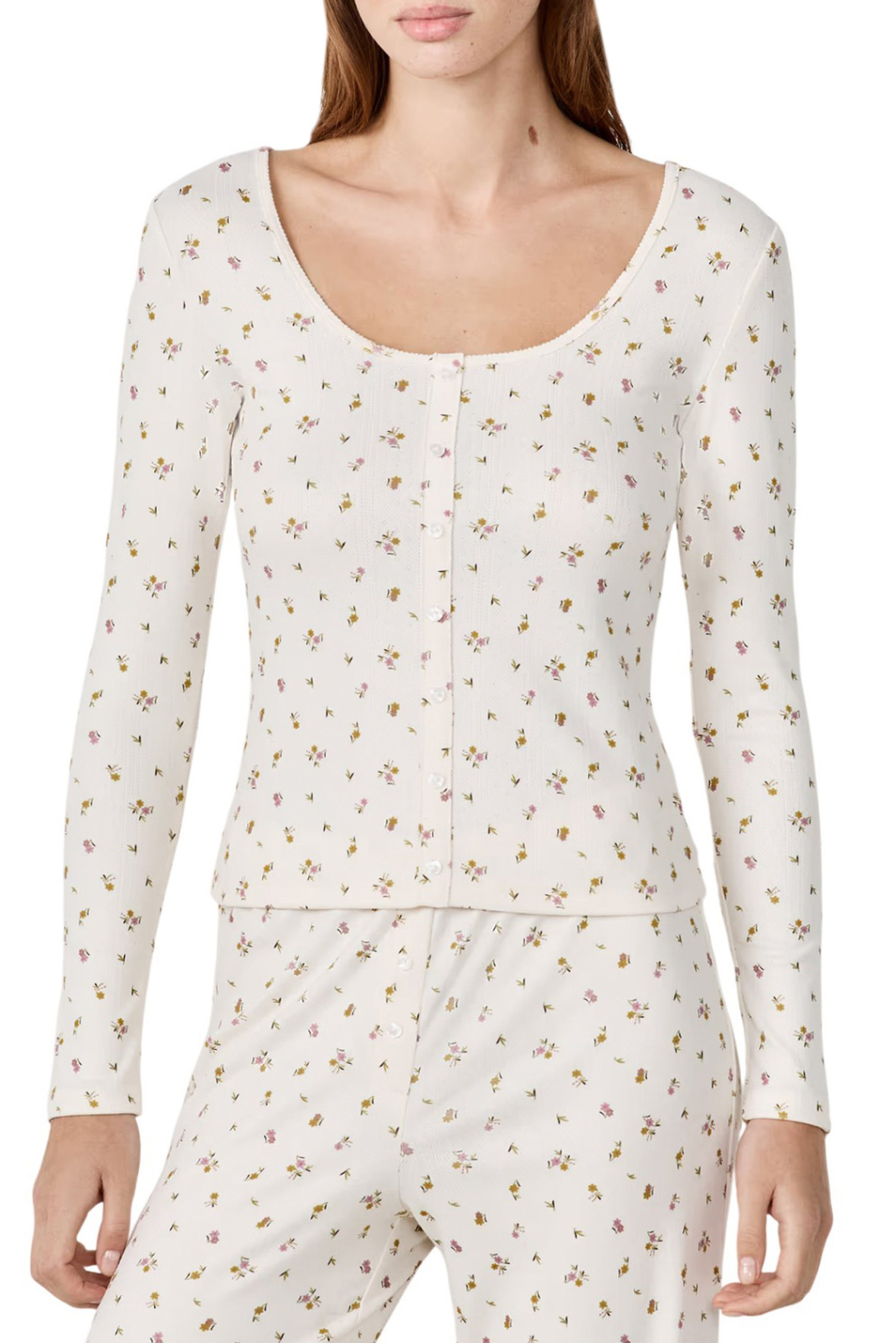 Женский Etam Лонгслив BETHANY с цветочным принтом (цвет ), артикул 6555220 | Фото 1
