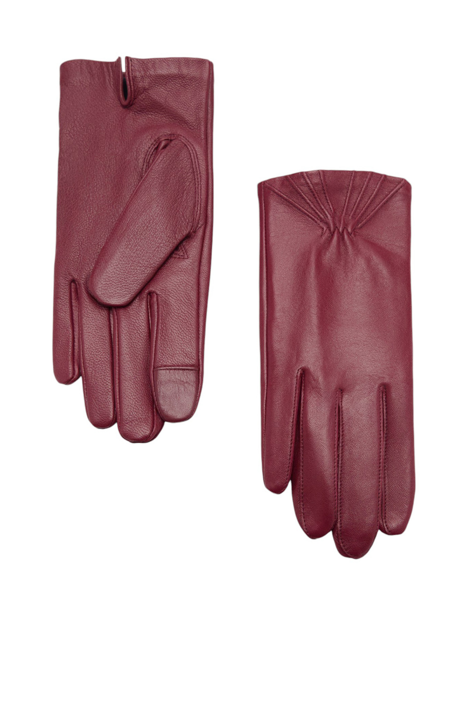 Перчатки HELENA|Основной цвет:Бордовый Женский Mango Перчатки HELENA (цвет ), артикул 77017659 | Фото 1