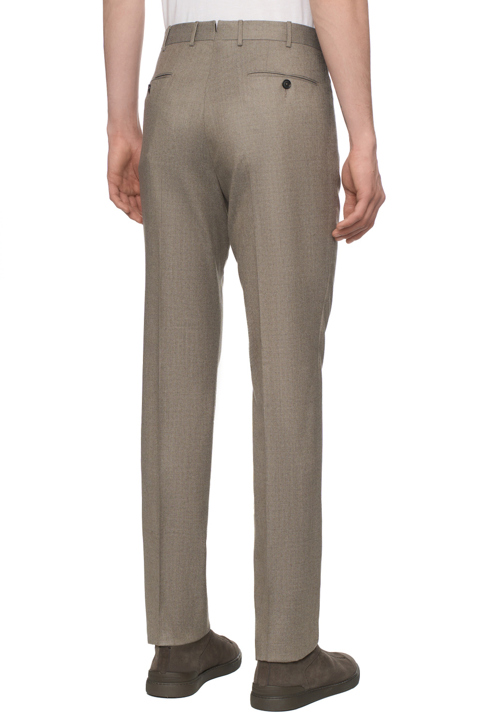 Брюки из шерсти|Основной цвет:Бежевый Мужской Zegna Брюки из шерсти (цвет ), артикул 230F06A2-75TB12-6R | Фото 5