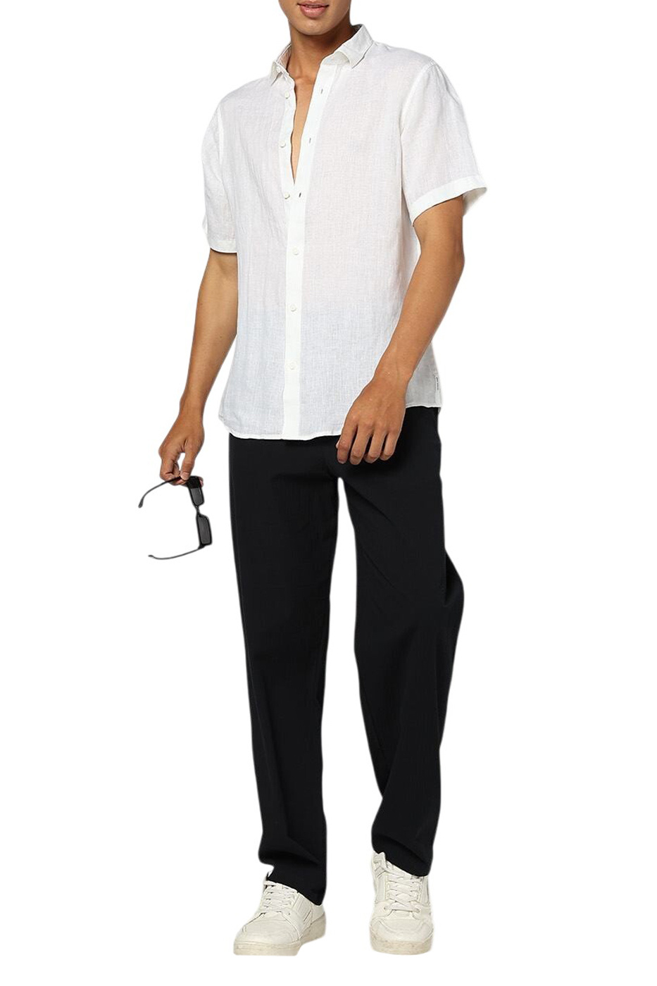 Мужской Armani Exchange Рубашка из льна (цвет ), артикул XM001223-AF14619 | Фото 4