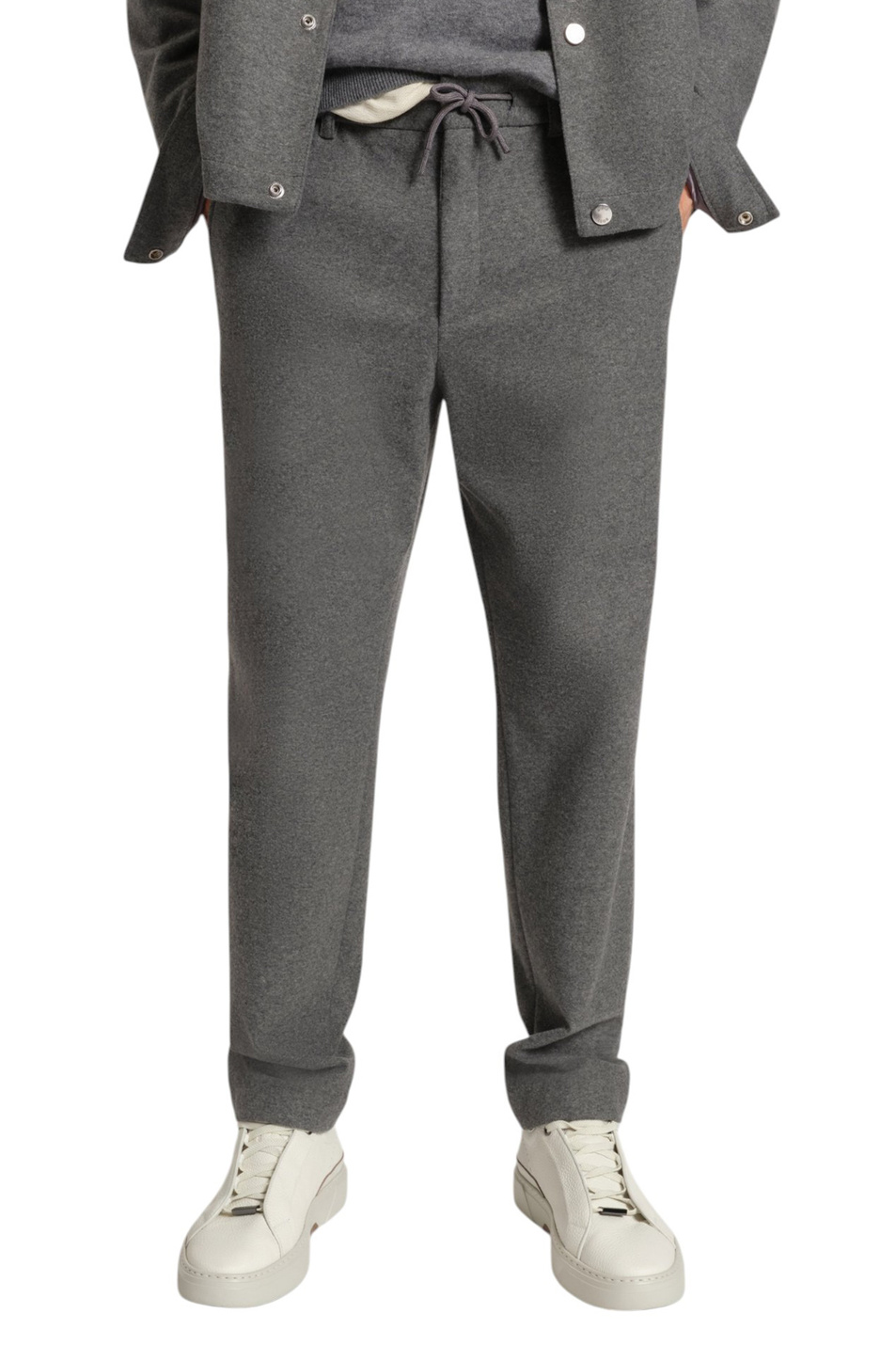 Брюки Perin зауженного кроя|Основной цвет:Серый Мужской BOSS Брюки Perin зауженного кроя (цвет ), артикул 50551542 | Фото 3