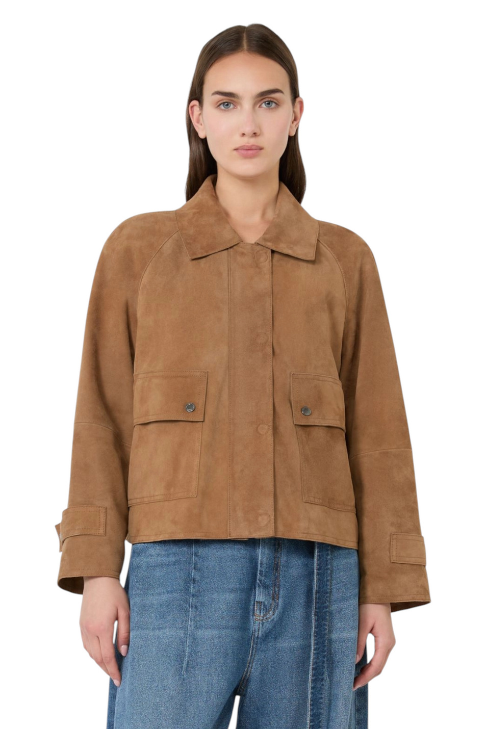 Женский Weekend Max Mara Куртка ABITO из натуральной замши (цвет ), артикул 2625446061 | Фото 3