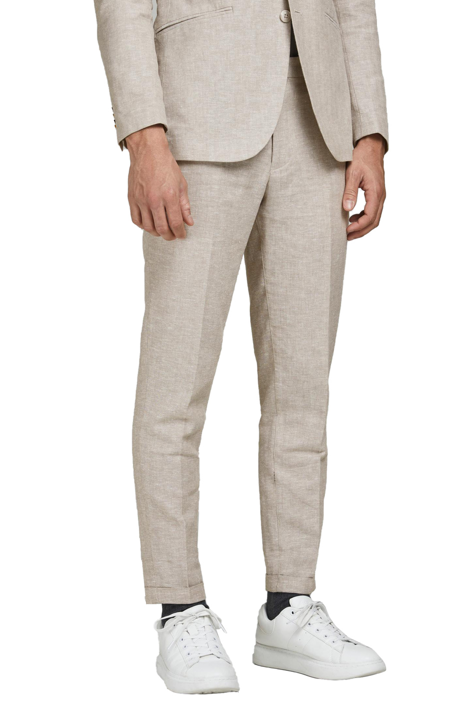 Мужской Jack & Jones Брюки из смесового льна с добавлением хлопка (цвет ), артикул 12185133 | Фото 4