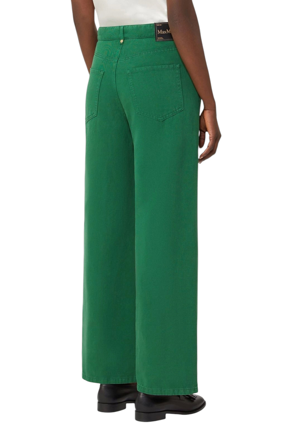 Женский Max Mara Джинсы ONORATA из хлопка и льна (цвет ), артикул 2619131083 | Фото 4