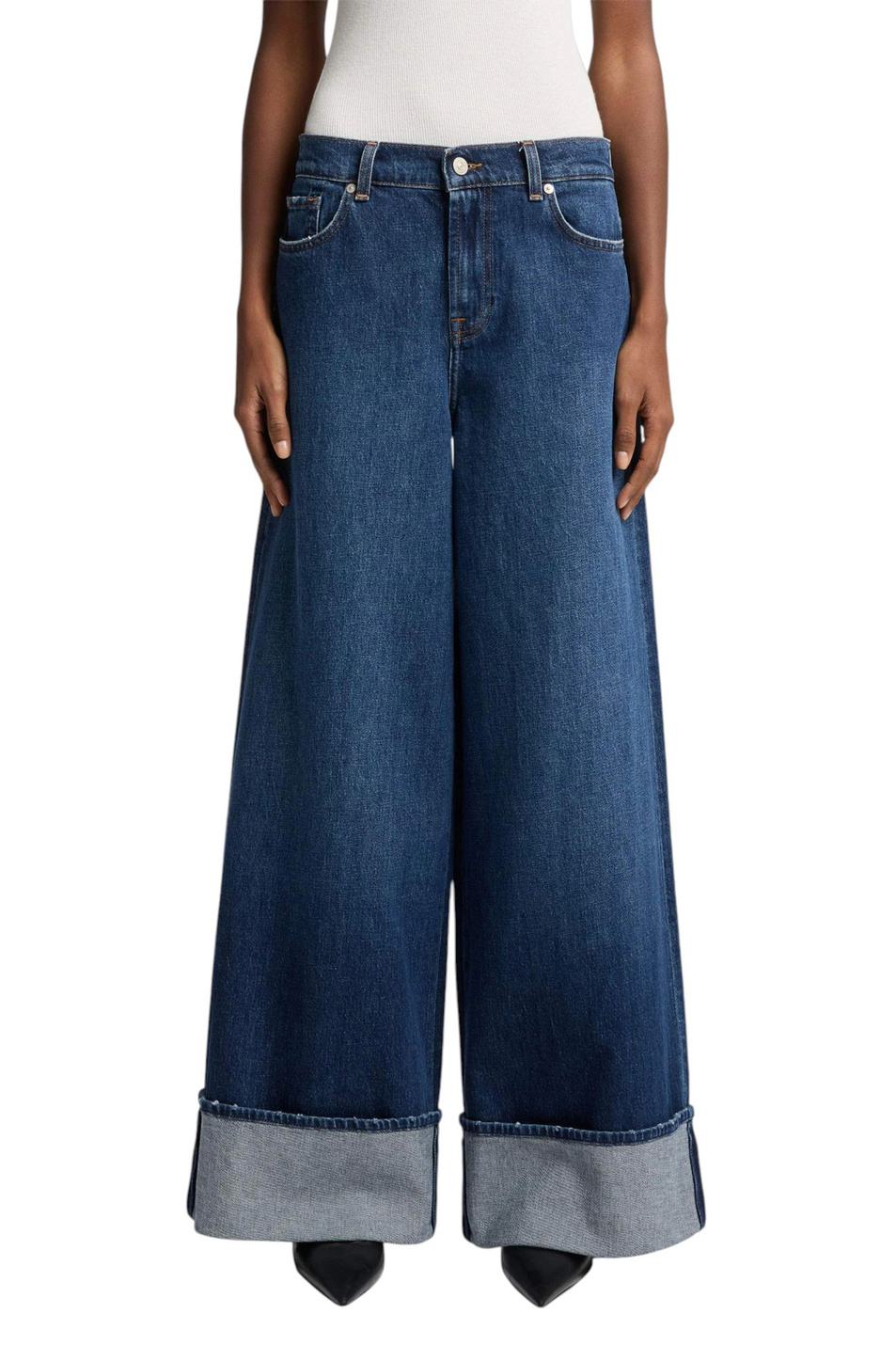 Женский 7 for all Mankind Джинсы MARIE из эластичного хлопка (цвет ), артикул 7UL60C10 | Фото 3