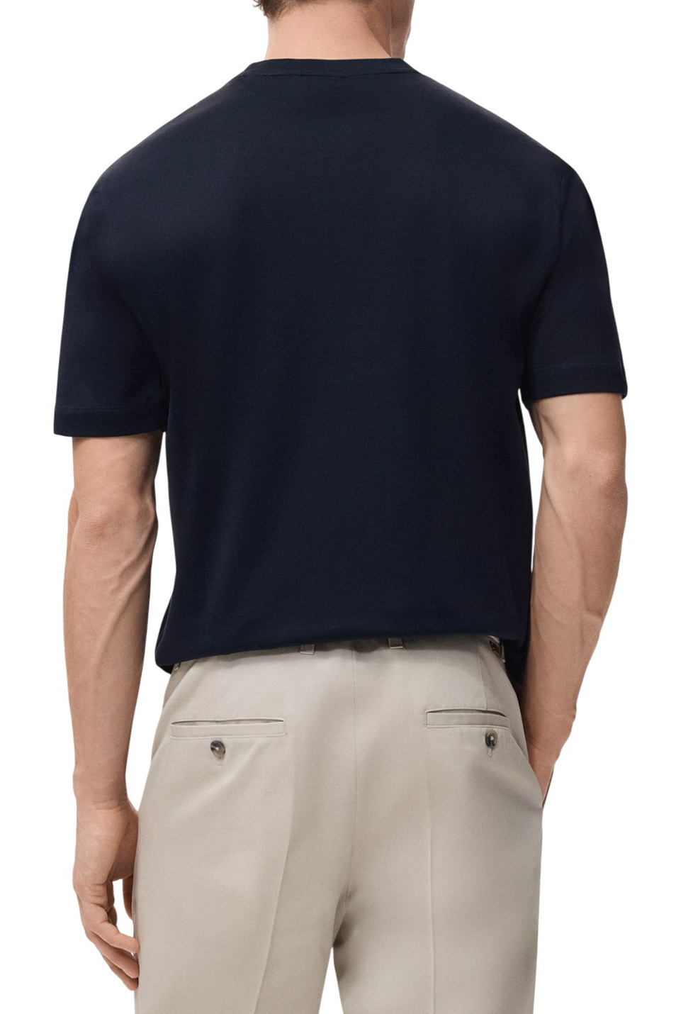 Мужской Mango Man Футболка BELLOW из хлопка (цвет ), артикул 27041264 | Фото 4