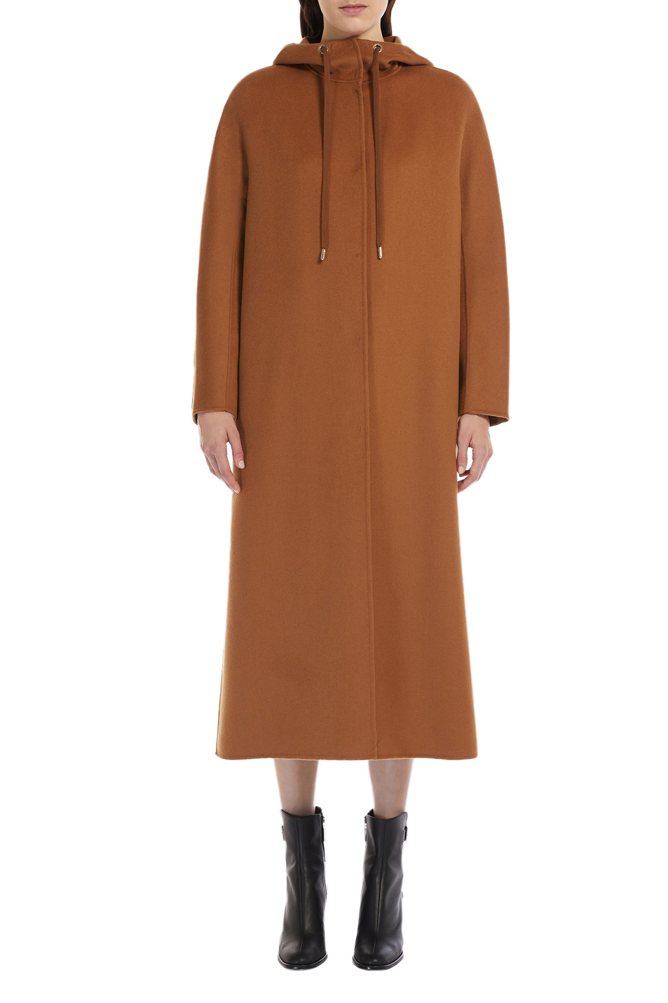 Женский Max Mara Пальто GIULIA из шерсти, кашемира и шелка с капюшоном (цвет ), артикул 60160129 | Фото 3