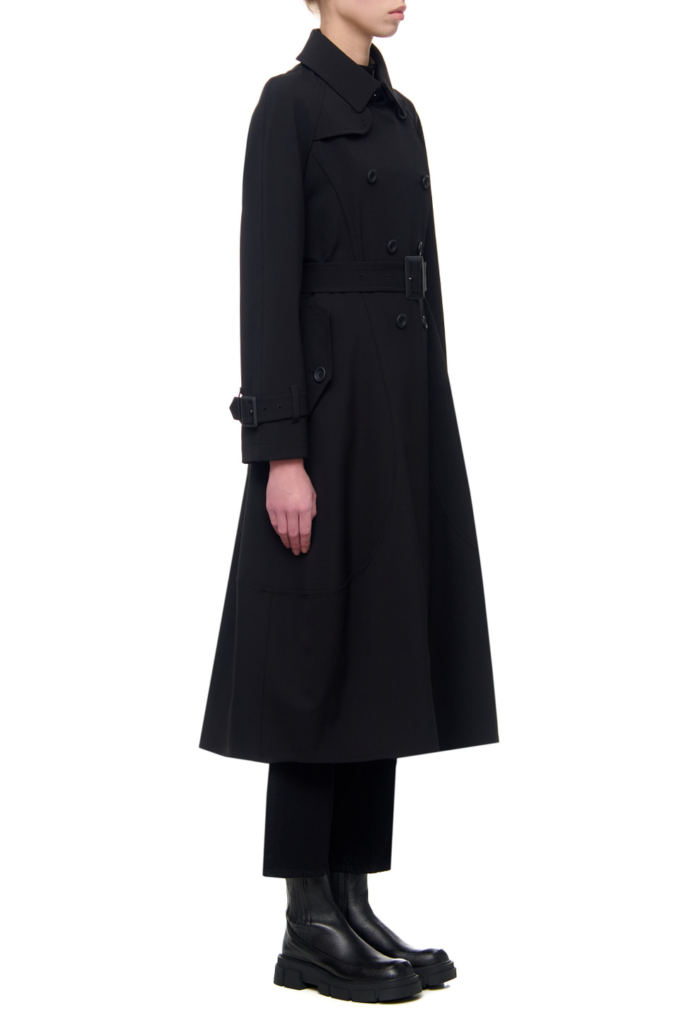 Женский Emporio Armani Двубортное пальто с поясом (цвет ), артикул 3L2L78-2NC2Z | Фото 5